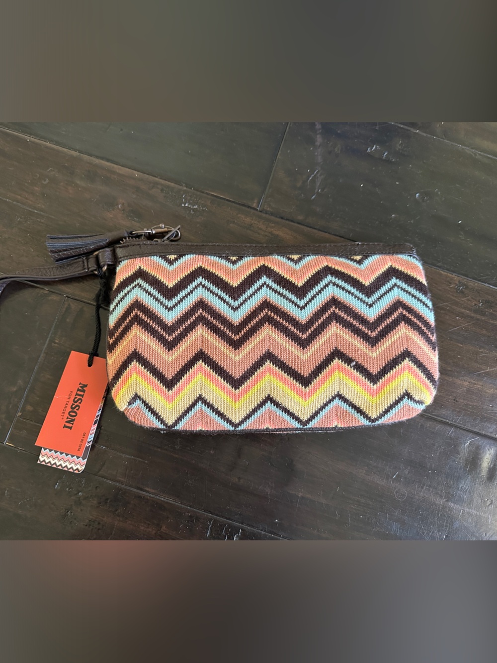Missoni for Target Multicolor Zigzag Wristlet NWT
